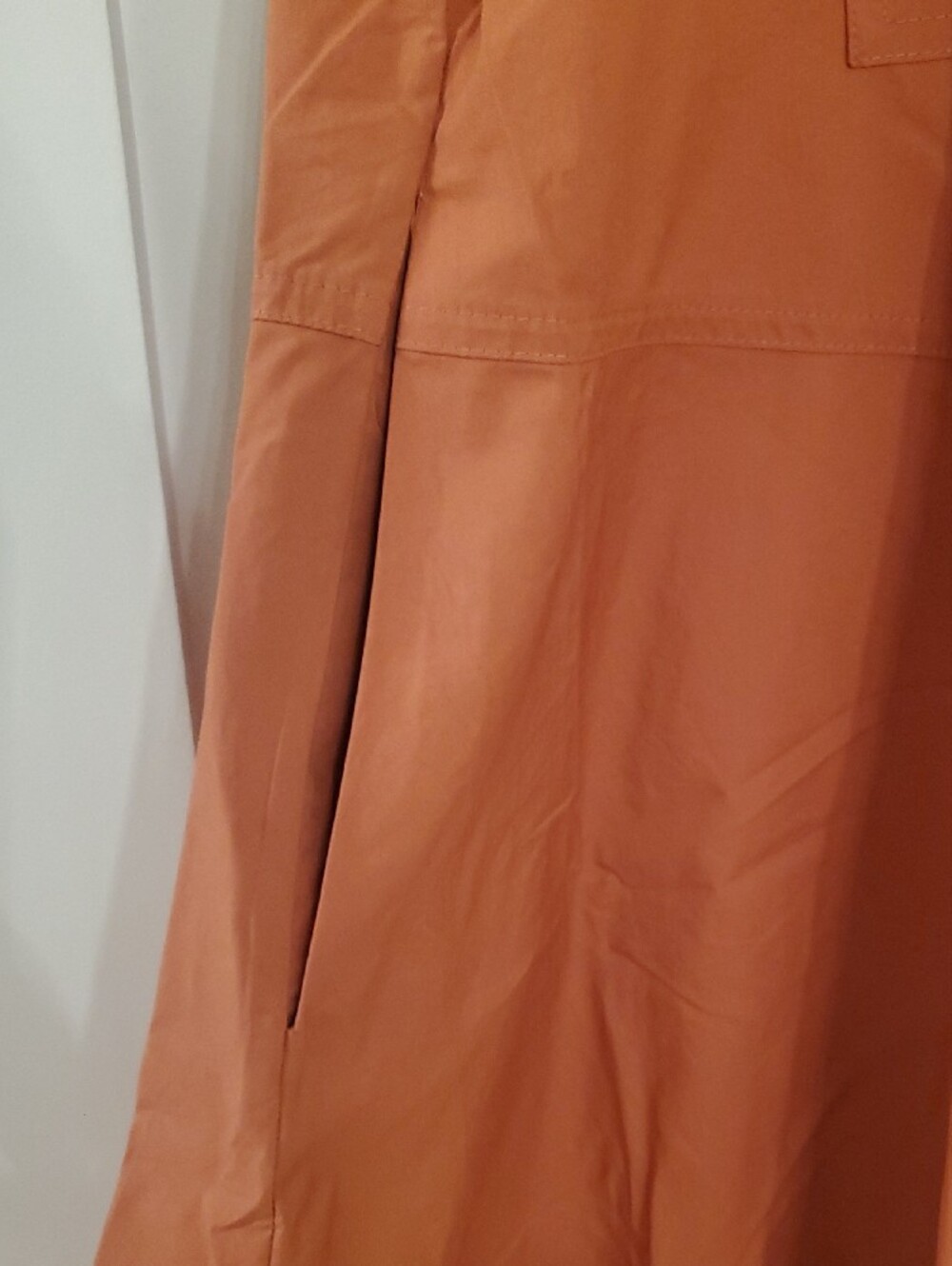 NWT Banana Republic Cotton Poplin Trapeze Maxi Shirt Dress Rust Size M L - Picture 3 of 7